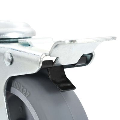 vidaXL 16 ks otočná kolečka s otvorem pro šroub 100 mm
