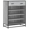 vidaXL Botn&iacute;k &scaron;ed&yacute; sonoma 75 x 38 x 97,5 cm kompozitn&iacute; dřevo a kov