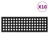 vidaXL N&aacute;&scaron;lapy na schody 10 ks 25 x 75 cm guma