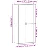 vidaXL Skř&iacute;ň na obuv Sonoma dub 80 x 39 x 178 cm kompozitn&iacute; dřevo