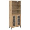 vidaXL Vysok&yacute; bufet Artisanov&yacute; dub 69,5 x 34 x 180 cm Kompozitn&iacute; dřevo