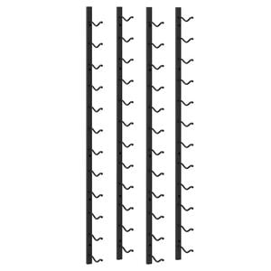 vidaXL N&aacute;stěnn&yacute; stojan na v&iacute;no na 12 lahv&iacute; 2 ks čern&yacute; železn&yacute;