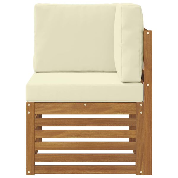 vidaXL Zahradn&iacute; rohov&aacute; sedačka Masivn&iacute; ak&aacute;tov&eacute; dřevo Př&iacute;rodn&iacute;