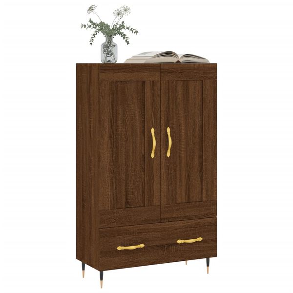 vidaXL Skř&iacute;ň highboard hněd&yacute; dub 69,5 x 31 x 115 cm kompozitn&iacute; dřevo