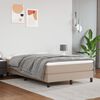 vidaXL Box spring postel s matrac&iacute; cappuccino 120x200 cm uměl&aacute; kůže