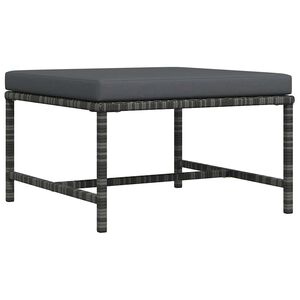 vidaXL D&iacute;lč&iacute; podnožka s podu&scaron;kou &scaron;ed&aacute; polyratan