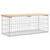 vidaXL Zahradn&iacute; lavice gabionov&yacute; design 103x44x42 cm masivn&iacute; borovice