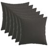 vidaXL Povlak na pol&scaron;t&aacute;ř 6 pcs HEERLEN Tmavě &scaron;ed&aacute; 40 x 40 cm