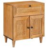 vidaXL Nočn&iacute; skř&iacute;ňka se z&aacute;suvkou Světle hněd&aacute; 50 x 33 x 60 cm
