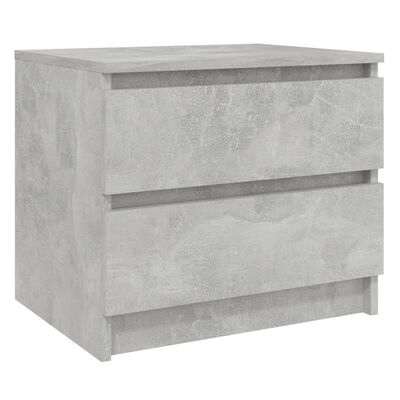 vidaXL Noční stolky 2 ks betonově šedé 50 x 39 x 43,5 cm dřevotříska