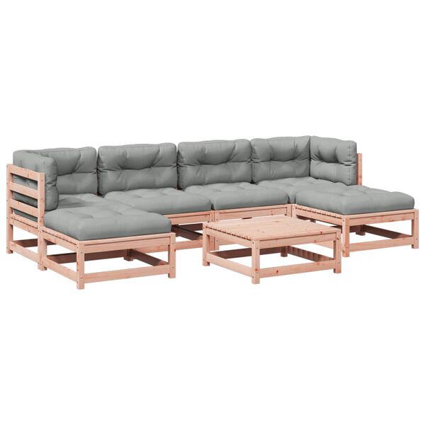 vidaXL 7d&iacute;ln&aacute; zahradn&iacute; sedac&iacute; souprava s podu&scaron;kami masivn&iacute; douglaska