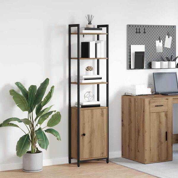 vidaXL Knihovna Artisanov&yacute; dub 40 x 24 x 161 cm kompozitn&iacute; dřevo