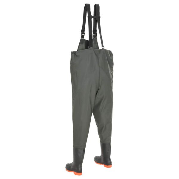 vidaXL Brod&iacute;c&iacute; kalhoty s hol&iacute;nkami zelen&eacute; velikost 43