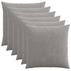vidaXL Povlak na pol&scaron;t&aacute;ř 6 pcs HEERLEN Světle &scaron;ed&aacute; 65 x 65 cm man&scaron;estr