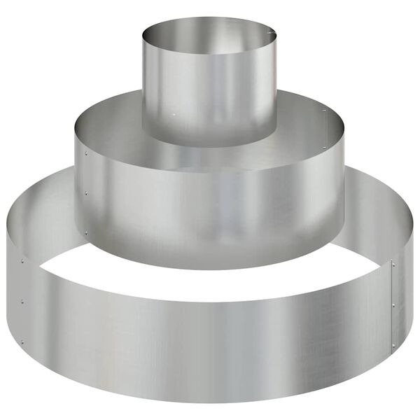 vidaXL Zahradn&iacute; pěstebn&iacute;k Stř&iacute;brn&aacute; 90 x 90 x 20 cm Pozinkovan&aacute; ocel