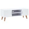 vidaXL TV stolek b&iacute;l&yacute; 120 x 40 x 46 cm MDF