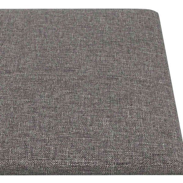 vidaXL N&aacute;stěnn&yacute; čeln&iacute;k 12 pcs Světle &scaron;ed&aacute; 90 x 15 cm textil