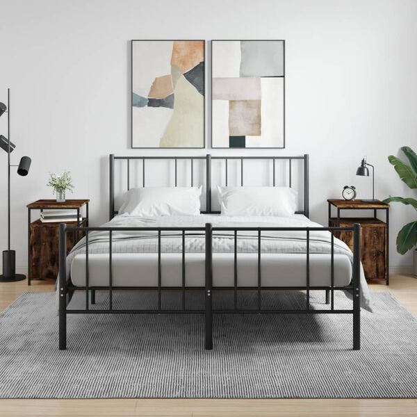 vidaXL Nočn&iacute; stolky 2 ks kouřov&yacute; dub 40 x 42 x 60 cm kompozitn&iacute; dřevo