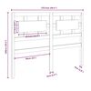 vidaXL Čelo postele b&iacute;l&eacute; 125,5 x 4 x 100 cm masivn&iacute; borovice