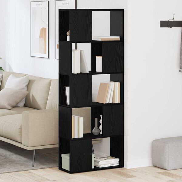 vidaXL Sestava TV skř&iacute;něk Čern&aacute; 60 x 24 x 156 cm kompozitn&iacute; dřevo