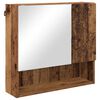 vidaXL Zrcadlov&aacute; skř&iacute;ň Star&eacute; dřevo 59 x 17 x 55 cm kompozitn&iacute; dřevo