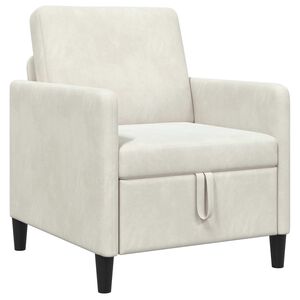 vidaXL Sofa s &uacute;ložn&yacute;m prostorem Kr&eacute;mov&aacute; 72 x 78 x 87 cm Polyester