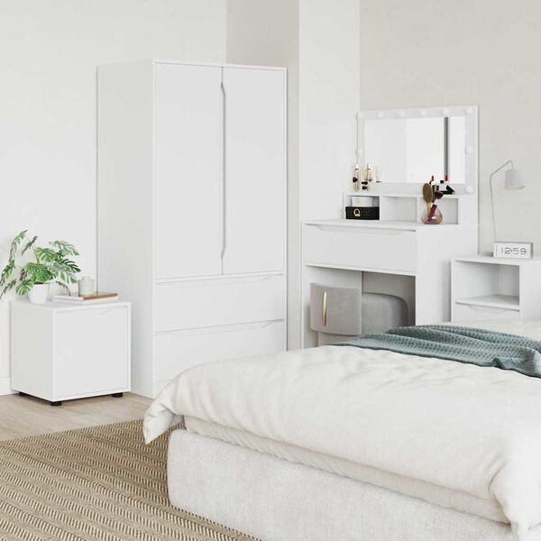 vidaXL Koupelnov&aacute; skř&iacute;ň B&iacute;l&aacute; 40,5 x 40 x 44 cm kompozitn&iacute; dřevo