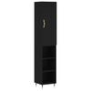 vidaXL Skř&iacute;ň highboard čern&aacute; 34,5 x 34 x 180 cm kompozitn&iacute; dřevo