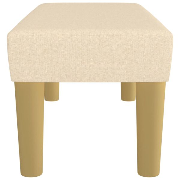 vidaXL Lavice krémová 70 x 30 x 30 cm textil