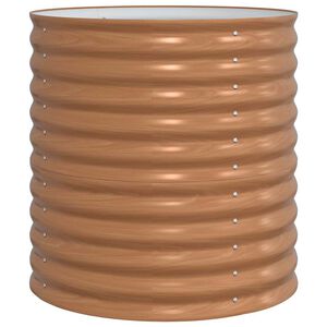 vidaXL Vyv&yacute;&scaron;en&yacute; z&aacute;hon Hněd&aacute; 80 x 80 x 81 cm Ocel