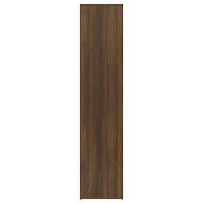vidaXL Botník hnědý dub 80 x 39 x 178 cm kompozitní dřevo
