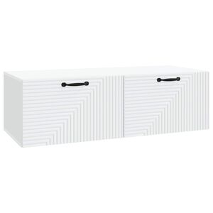 vidaXL N&aacute;stěnn&aacute; TV skř&iacute;ň B&iacute;l&aacute; 98 x 41 x 30 cm Kompozitn&iacute; dřevo