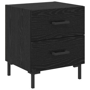 vidaXL Nočn&iacute; skř&iacute;ňka Čern&yacute; dub 40 x 35 x 47,5 cm Kompozitn&iacute; dřevo