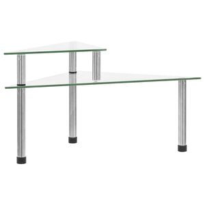 vidaXL Kuchyňsk&aacute; police průhledn&aacute; 49,5 x 35 x 19 cm tvrzen&eacute; sklo