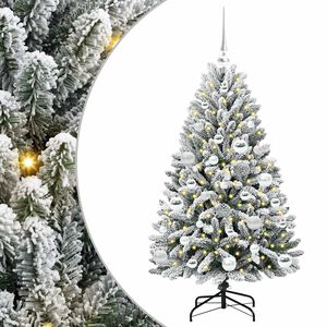 vidaXL Uměl&yacute; v&aacute;nočn&iacute; stromeček 120 cm 150 LED Tepl&aacute; b&iacute;l&aacute; PVC a ocel