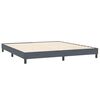 vidaXL Postel Box Spring bez matrace tmavě šedá 200x210 cm samet