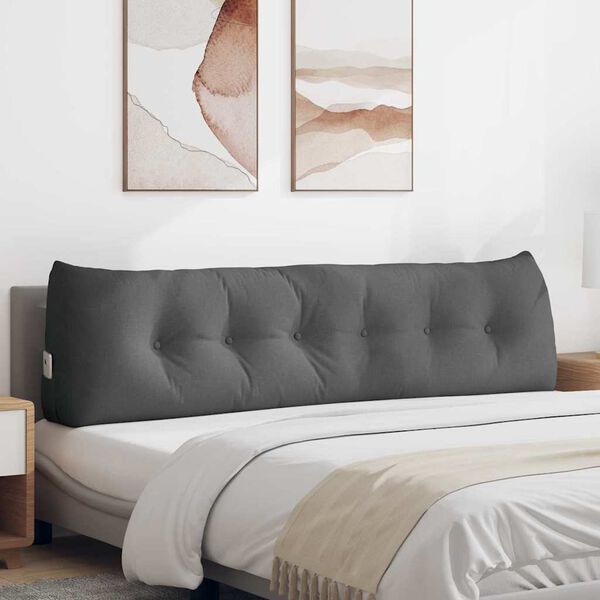 vidaXL Pol&scaron;t&aacute;ř na z&aacute;da Tmavě &scaron;ed&aacute; 180 x 24 x 50 cm textil