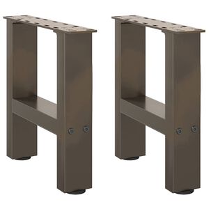 vidaXL Nohy konferenčn&iacute;ho stolku z př&iacute;rodn&iacute; oceli 2 ks 30 x (30-31) cm ocel