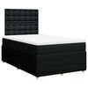 vidaXL Box spring postel s matrac&iacute; čern&aacute; 120x190 cm textil
