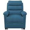 vidaXL Zvedac&iacute; mas&aacute;žn&iacute; křeslo modr&eacute; samet