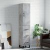 vidaXL Skř&iacute;ň highboard betonově &scaron;ed&aacute; 34,5x34x180 cm kompozitn&iacute; dřevo