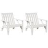 vidaXL Zahradn&iacute; židle Adirondack b&iacute;l&aacute; 2 ks 75x77x77 cm borovice