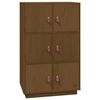 vidaXL Skř&iacute;ň highboard medově hněd&aacute; 67x40x108,5 cm masivn&iacute; borovice
