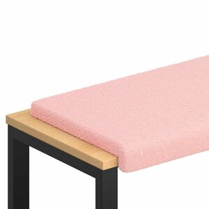 vidaXL Pol&scaron;t&aacute;ř na lavici Sherpa l&aacute;tka Růžov&aacute; Hloubka 35 cm