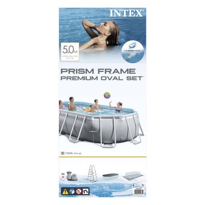 Intex Bazénový set Prism Frame oválný 503 x 274 x 122 cm 26796GN