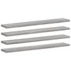 vidaXL N&aacute;stěnn&eacute; police 4 ks &scaron;ed&eacute; sonoma 60x10x1,5 cm kompozitn&iacute; dřevo