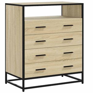 vidaXL Komoda se z&aacute;suvkami sonoma dub 70x41x83,5 cm kompozitn&iacute; dřevo