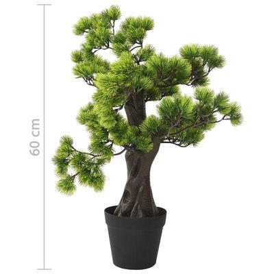 vidaXL Umělá bonsaj borovice s květináčem 70 cm zelená