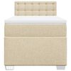 vidaXL Box spring postel s matrac&iacute; kr&eacute;mov&aacute; 80 x 200 cm textil