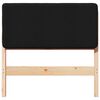 vidaXL Čalouněn&eacute; čelo postele Hněd&aacute; a čern&aacute; 80 cm Masivn&iacute; borov&eacute; dřevo